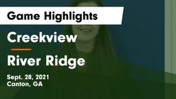 Creekview  vs River Ridge  Game Highlights - Sept. 28, 2021