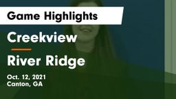 Creekview  vs River Ridge Game Highlights - Oct. 12, 2021