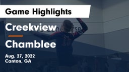 Creekview  vs Chamblee Game Highlights - Aug. 27, 2022