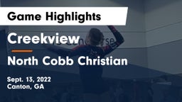 Creekview  vs North Cobb Christian  Game Highlights - Sept. 13, 2022