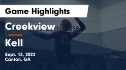 Creekview  vs Kell  Game Highlights - Sept. 13, 2022