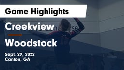 Creekview  vs Woodstock  Game Highlights - Sept. 29, 2022