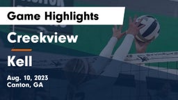 Creekview  vs Kell  Game Highlights - Aug. 10, 2023