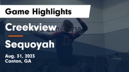 Creekview  vs Sequoyah  Game Highlights - Aug. 31, 2023