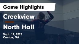Creekview  vs North Hall  Game Highlights - Sept. 14, 2023