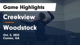 Creekview  vs Woodstock  Game Highlights - Oct. 5, 2023