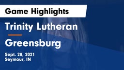 Trinity Lutheran  vs Greensburg  Game Highlights - Sept. 28, 2021