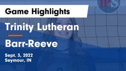 Trinity Lutheran  vs Barr-Reeve  Game Highlights - Sept. 3, 2022