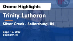 Trinity Lutheran  vs Silver Creek  - Sellersburg, IN Game Highlights - Sept. 15, 2022