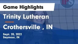 Trinity Lutheran  vs Crothersville , IN Game Highlights - Sept. 20, 2022