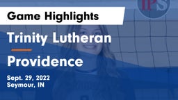 Trinity Lutheran  vs Providence  Game Highlights - Sept. 29, 2022