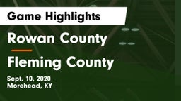 Rowan County  vs Fleming County  Game Highlights - Sept. 10, 2020