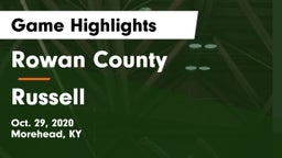 Rowan County  vs Russell Game Highlights - Oct. 29, 2020