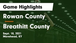 Rowan County  vs Breathitt County  Game Highlights - Sept. 18, 2021