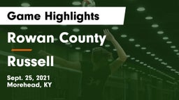 Rowan County  vs Russell  Game Highlights - Sept. 25, 2021
