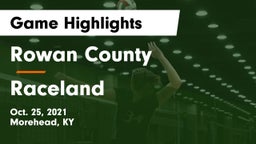 Rowan County  vs Raceland  Game Highlights - Oct. 25, 2021