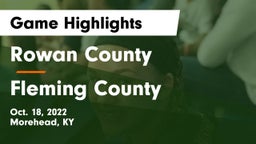 Rowan County  vs Fleming County  Game Highlights - Oct. 18, 2022