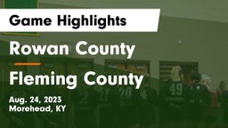 Rowan County  vs Fleming County Game Highlights - Aug. 24, 2023