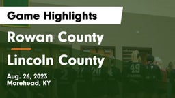 Rowan County  vs Lincoln County Game Highlights - Aug. 26, 2023