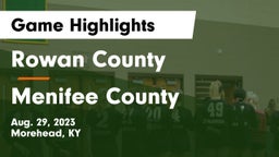Rowan County  vs Menifee County Game Highlights - Aug. 29, 2023