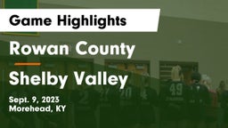 Rowan County  vs Shelby Valley Game Highlights - Sept. 9, 2023