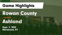 Rowan County  vs Ashland Game Highlights - Sept. 9, 2023