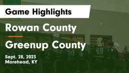 Rowan County  vs Greenup County Game Highlights - Sept. 28, 2023