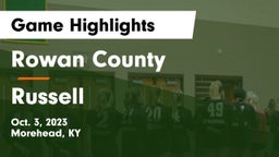 Rowan County  vs Russell Game Highlights - Oct. 3, 2023