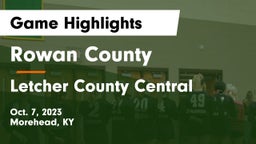 Rowan County  vs Letcher County Central Game Highlights - Oct. 7, 2023