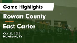 Rowan County  vs East Carter Game Highlights - Oct. 23, 2023