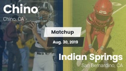 Matchup: Chino  vs. Indian Springs  2019