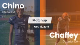 Matchup: Chino  vs. Chaffey  2019
