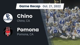 Recap: Chino  vs. Pomona  2022
