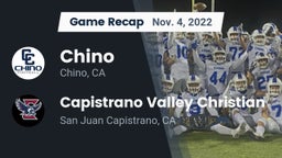Recap: Chino  vs. Capistrano Valley Christian  2022