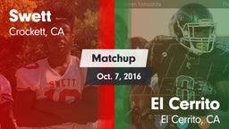 Matchup: Swett vs. El Cerrito  2016