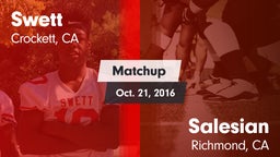 Matchup: Swett vs. Salesian  2016