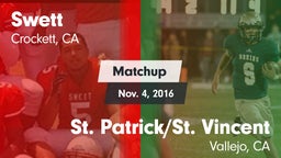 Matchup: Swett vs. St. Patrick/St. Vincent  2016