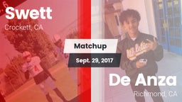 Matchup: Swett vs. De Anza  2017