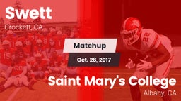 Matchup: Swett vs. Saint Mary's College  2017