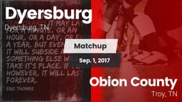 Matchup: Dyersburg vs. Obion County  2017