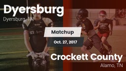 Matchup: Dyersburg vs. Crockett County  2017