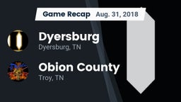 Recap: Dyersburg  vs. Obion County  2018