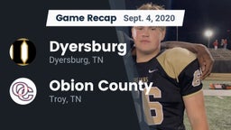 Recap: Dyersburg  vs. Obion County  2020