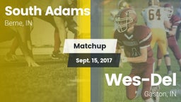 Matchup: South Adams vs. Wes-Del  2017