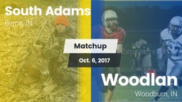 Matchup: South Adams vs. Woodlan  2017