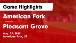 American Fork  vs Pleasant Grove Game Highlights - Aug. 29, 2019