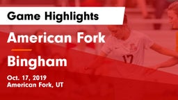 American Fork  vs Bingham  Game Highlights - Oct. 17, 2019