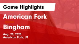 American Fork  vs Bingham Game Highlights - Aug. 20, 2020