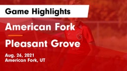 American Fork  vs Pleasant Grove  Game Highlights - Aug. 26, 2021