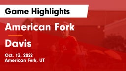 American Fork  vs Davis  Game Highlights - Oct. 13, 2022